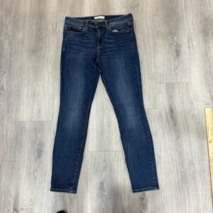 GAP 1969 True Skinny Jeans Women's Size 29R Dark Wash Stretch Denim